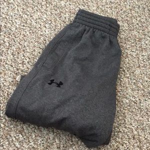 Gray Under Armour sweatpants